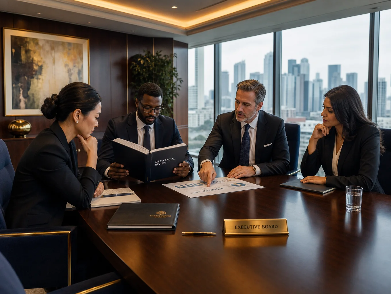 Executive team in strategic session